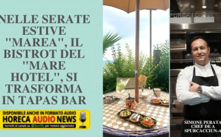Nelle serate estive "Marea", il bistrot del "Mare Hotel", si trasforma in Tapas Bar