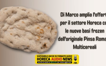 Di Marco amplia l'offerta per il settore Horeca con le nuove basi frozen dell’originale Pinsa Romana Multicereali