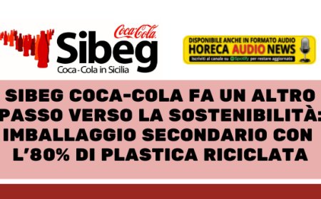 Sibeg Coca-Cola fa un altro passo verso la sostenibilità: imballaggio secondario con l'80% di plastica riciclata