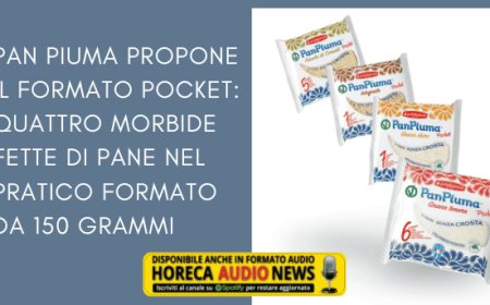 Pan Piuma propone il formato pocket: quattro morbide fette di pane nel pratico formato da 150 grammi
