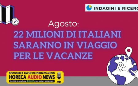 Agosto: 22 milioni di italiani saranno in viaggio per le vacanze