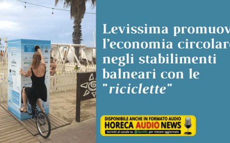 Levissima promuove l’economia circolare negli stabilimenti balneari con le "riciclette"