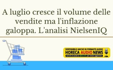 A luglio cresce il volume delle vendite ma l'inflazione galoppa. L'analisi NielsenIQ
