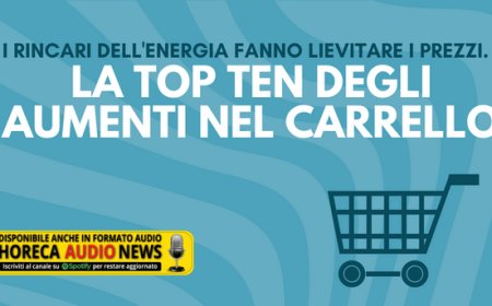 I rincari dell'energia fanno lievitare i prezzi. La top ten degli aumenti nel carrello