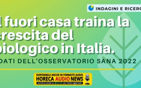 Il fuori casa traina la crescita del biologico in Italia. I dati dell'Osservatorio Sana 2022