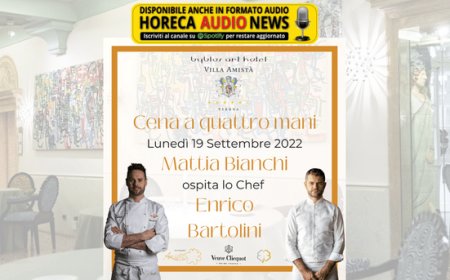 Al Ristorante Amistà un viaggio nell'alta cucina: Mattia Bianchi ospita Enrico Bartolini