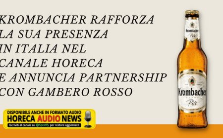 Krombacher rafforza la sua presenza in Italia nel canale Horeca e annuncia partnership con Gambero Rosso