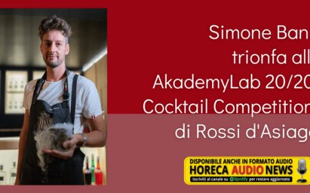 Simone Bani trionfa all'AkademyLab 20/20 Cocktail Competition di Rossi d'Asiago
