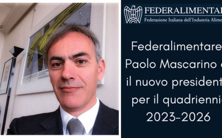 Federalimentare, Paolo Mascarino è il nuovo presidente per il quadriennio 2023-2026