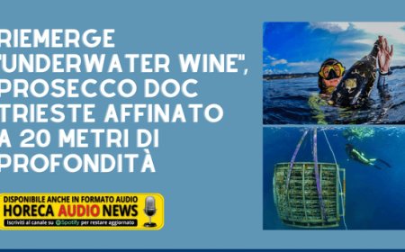 Riemerge "Underwater Wine", Prosecco Doc Trieste affinato a 20 metri di profondità