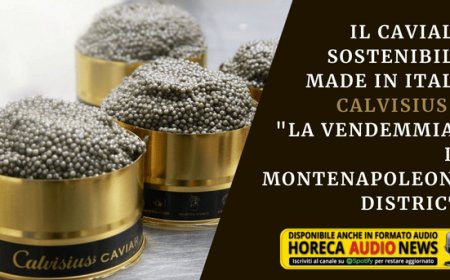 Il caviale sostenibile Made in Italy Calvisius a La Vendemmia di Montenapoleone District