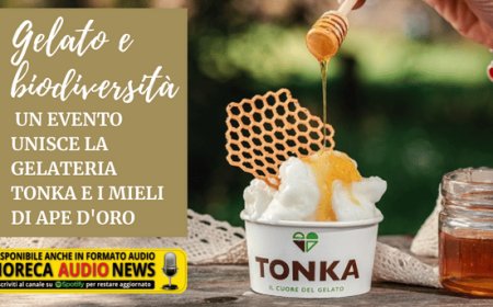Gelato e biodiversità. Un evento unisce la gelateria Tonka e i mieli di Ape d'Oro