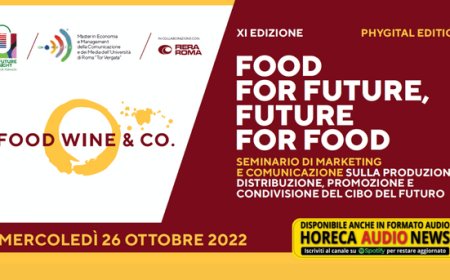 Mercoledì 26 ottobre torna l'undicesima edizione del seminario "Food, Wine & Co"