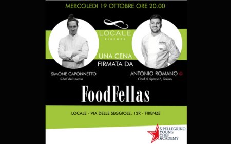 Al Locale a Firenze un ciclo di cene a quattro mani in collaborazione con il Gruppo Sanpellegrino