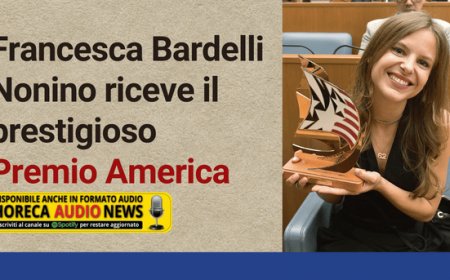 Francesca Bardelli Nonino riceve il prestigioso Premio America