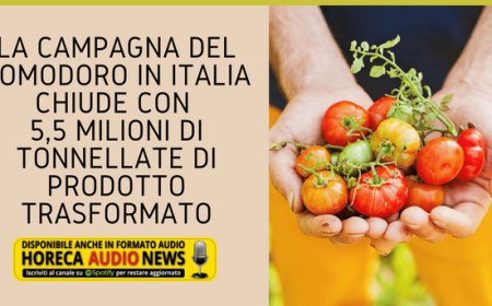 La campagna del pomodoro in Italia chiude con 5,5 milioni di tonnellate di prodotto trasformato