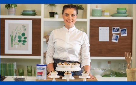 La ricetta dei muffin ai mirtilli con crema Modulen, adatta anche a chi affetto da Malattia di Crohn