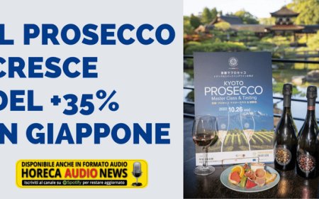 Il prosecco cresce del +35% in Giappone