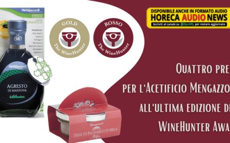 Quattro premi per l'Acetificio Mengazzoli all'ultima edizione del WineHunter Award