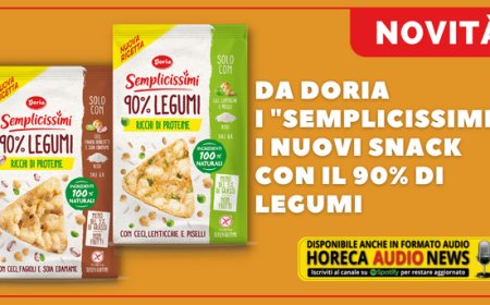 Da Doria i "Semplicissimi", i nuovi snack con il 90% di legumi