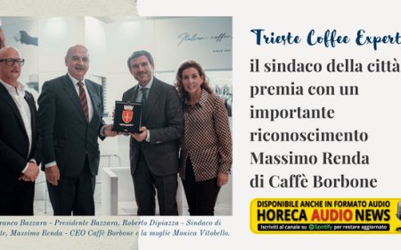 Trieste Coffee Experts: il sindaco della città premia con un importante riconoscimento Massimo Renda di Caffè Borbone
