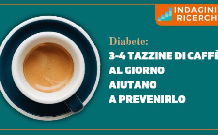 Diabete: 3-4 tazzine di caffè al giorno aiutano a prevenirlo