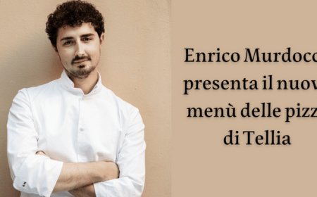 Enrico Murdocco presenta il nuovo menù delle pizze di Tellia