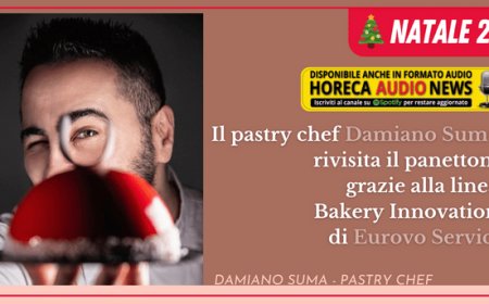 Il pastry chef Damiano Suma rivisita il panettone grazie alla linea Bakery Innovation di Eurovo Service