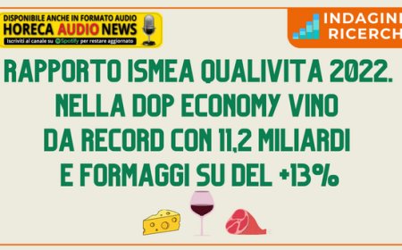 Rapporto Ismea Qualivita 2022. Nella Dop economy vino da record con 11,2 miliardi e formaggi su del +13%