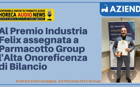 Al Premio Industria Felix assegnata a Parmacotto Group l'Alta Onoreficenza di Bilancio