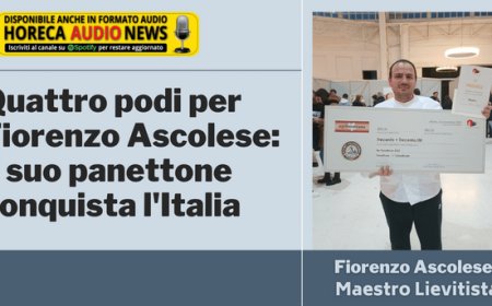 Quattro podi per Fiorenzo Ascolese: il suo panettone conquista l'Italia