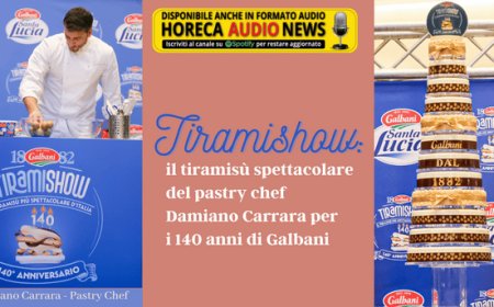 Tiramishow: il tiramisù spettacolare del pastry chef Damiano Carrara per i 140 anni di Galbani