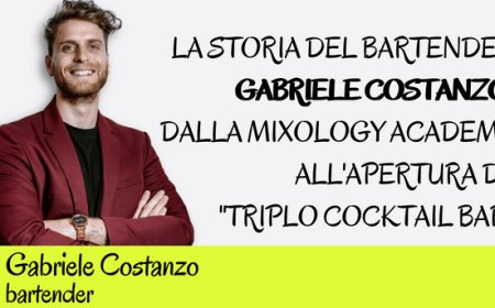 La storia del bartender Gabriele Costanzo, dalla MIXOLOGY Academy all'apertura di "Triplo Cocktail Bar"