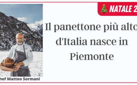 Il panettone più alto d'Italia nasce in Piemonte