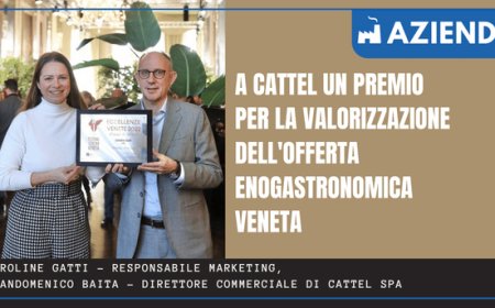 A Cattel un premio per la valorizzazione dell'offerta enogastronomica veneta