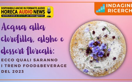 Acqua alla clorofilla, alghe e dessert floreali: ecco quali saranno i trend food&beverage del 2023