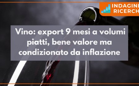 Vino: export 9 mesi a volumi piatti, bene valore ma condizionato da inflazione