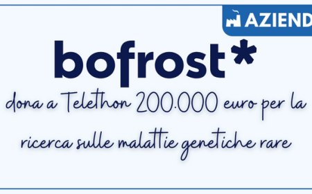 Bofrost dona a Telethon 200.000 euro per la ricerca sulle malattie genetiche rare