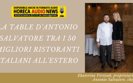 La Table d’Antonio Salvatore tra i 50 migliori ristoranti italiani all'estero