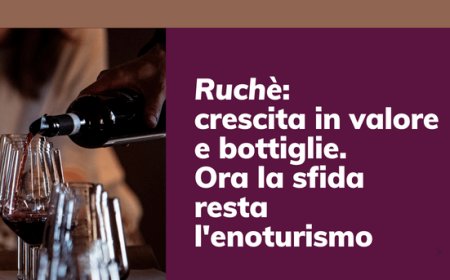 Ruchè: crescita in valore e bottiglie. Ora la sfida resta l'enoturismo