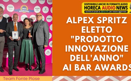 Alpex Spritz eletto "Prodotto Innovazione dell'anno" ai Bar Awards