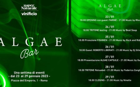Parte il tour di Algae Bar, la prima tappa al Vinificio a Roma