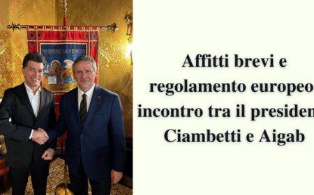 Affitti brevi e regolamento europeo: incontro tra il presidente Ciambetti e Aigab