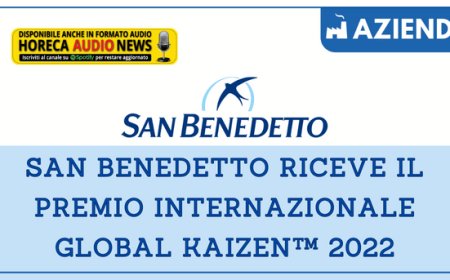 San Benedetto riceve il premio internazionale Global KAIZEN&#x2122; 2022