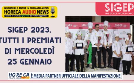 Sigep 2023. Tutti i premiati di mercoledì 25 gennaio