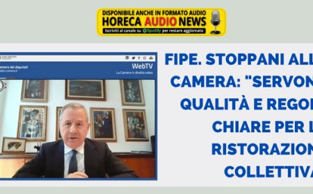 Fipe. Stoppani alla Camera: "Servono qualità e regole chiare per la ristorazione collettiva"