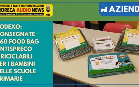 Sodexo: consegnate 260 Food Bag antispreco e riciclabili per i bambini delle scuole primarie