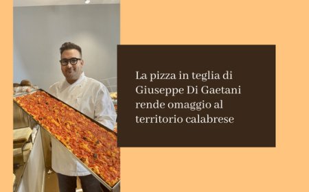La pizza in teglia di Giuseppe Di Gaetani rende omaggio al territorio calabrese