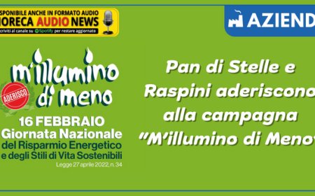 Pan di Stelle e Raspini aderiscono alla campagna “M’illumino di Meno”