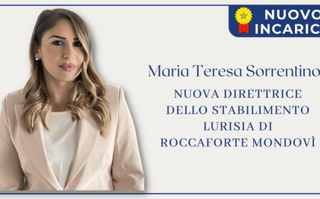 Maria Teresa Sorrentino nuova direttrice dello stabilimento Lurisia di Roccaforte Mondovì